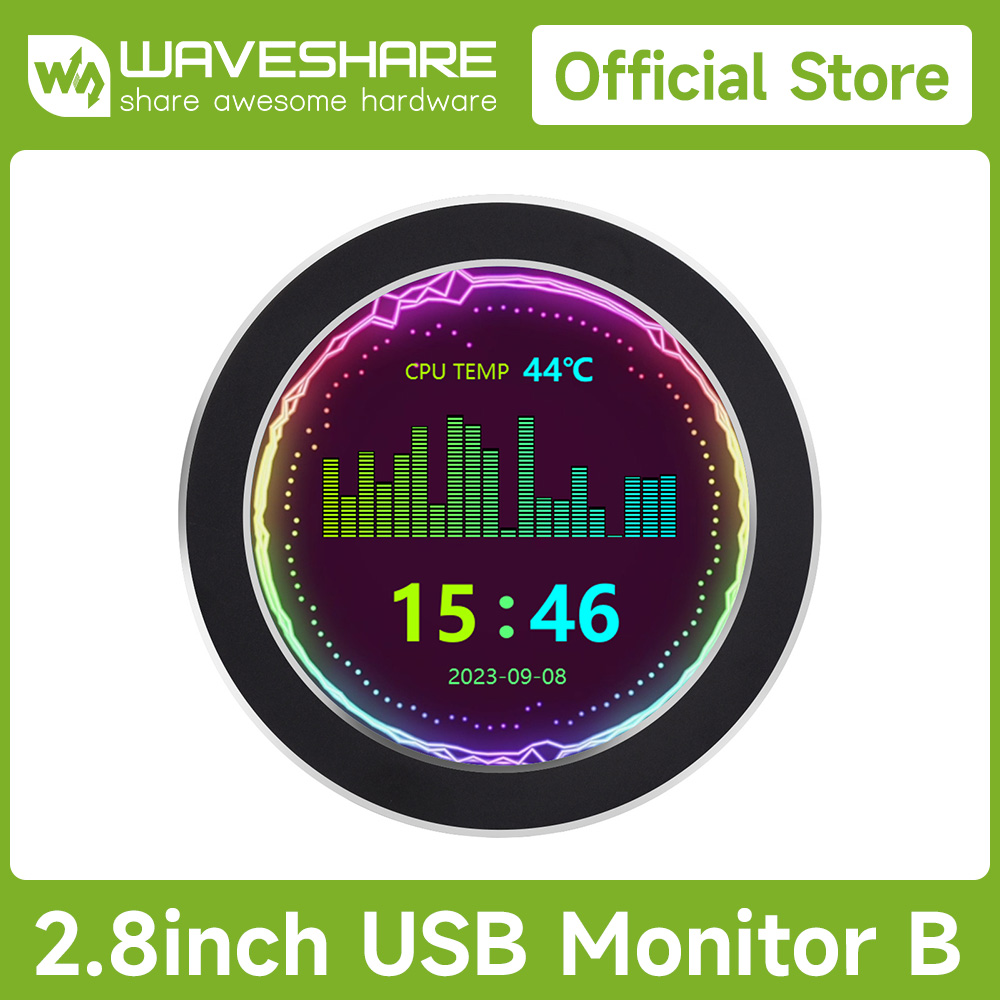 Cpu Cooler - เวฟแชร์ 2.1/2.8/3.4/4 นิ้วจอภาพ USB, AIO LCD/ซีพียูคูลเลอร์หน้าจอ/จอแสดงผลสำหรับภายใน