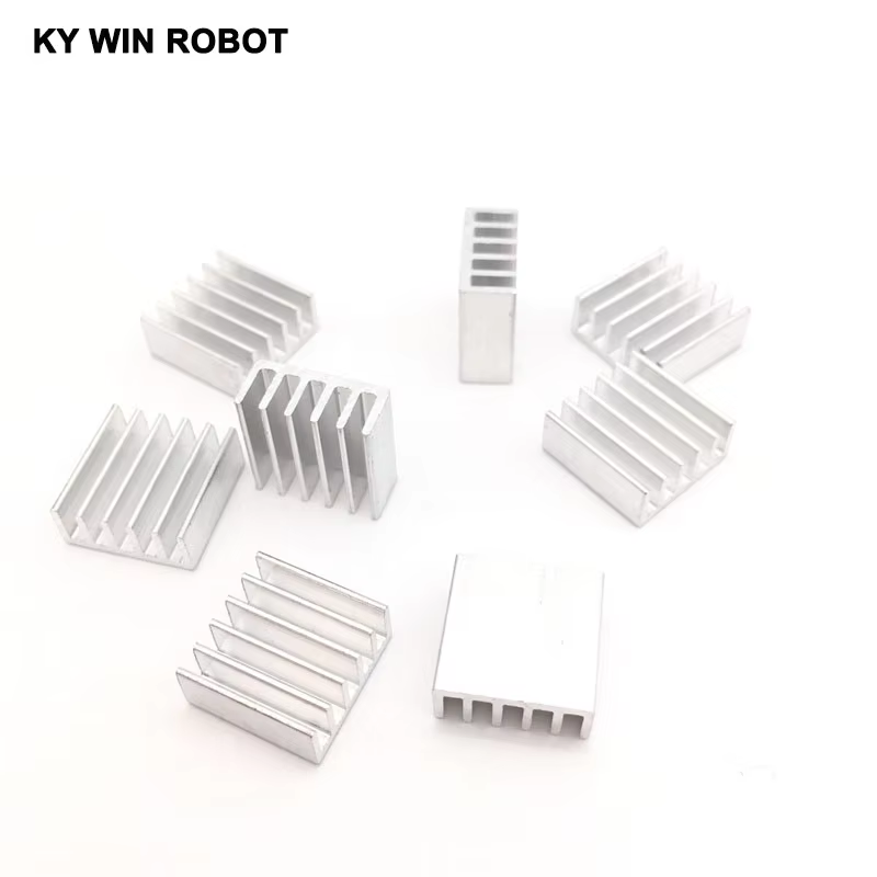 Heatsink - ฮีทซิงค์อะลูมิเนียมอัดขึ้นรูป 50 ชิ้น ขนาด 14x14x6 มม.