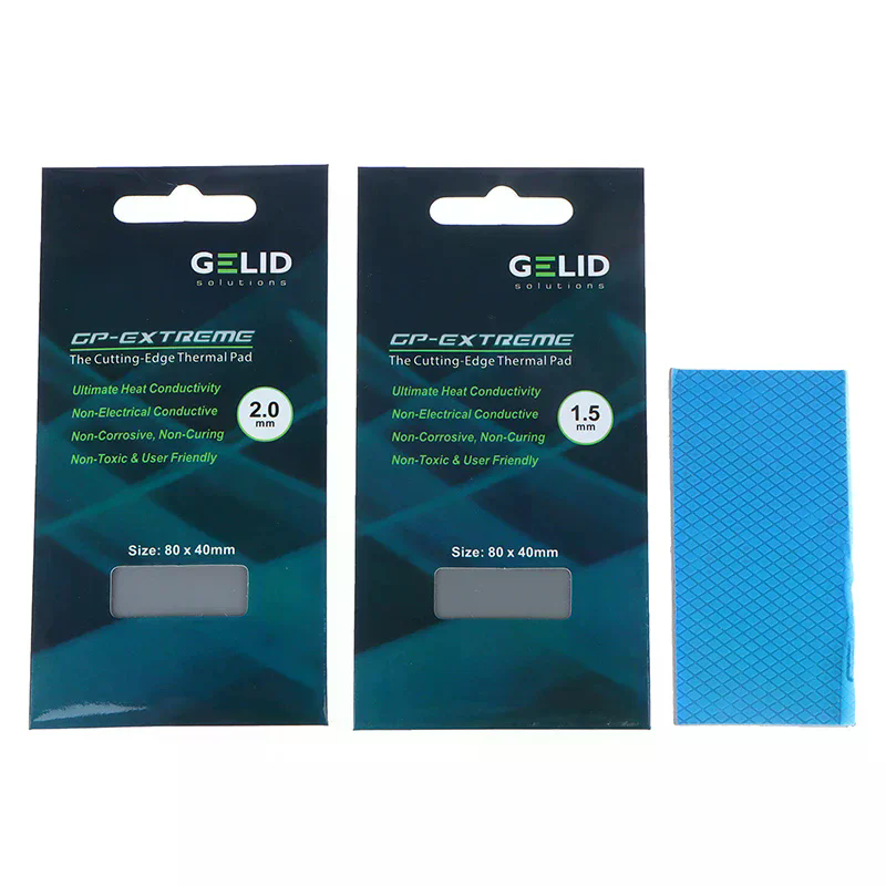 Thermal Paste - แผ่นซิลิโคนระบายความร้อน Gelid 15w/mk สำหรับ CPU/GPU เมนบอร์ด