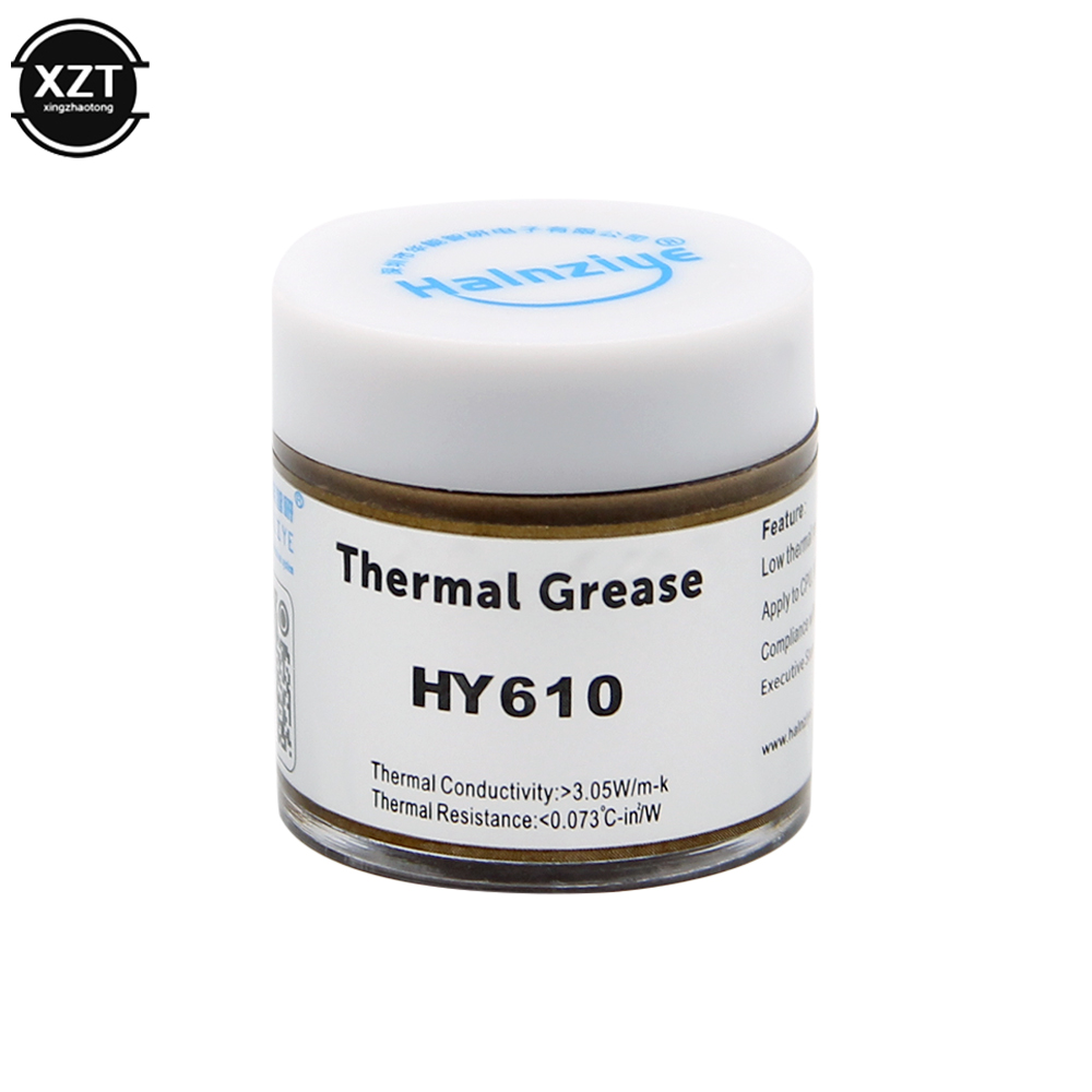 Thermal Paste - HY610 20G โปรเซสเซอร์ CPU Cooler พัดลมทำความเย็นความร้อนจาระบี