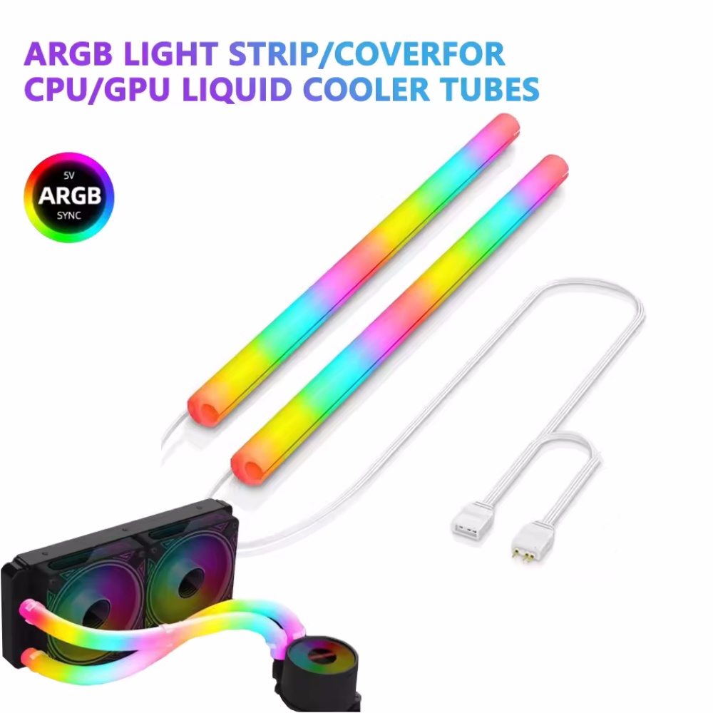 Aio Liquid Cooler - ปลอกหุ้มไฟ LED Neon Tube ARGB 5V