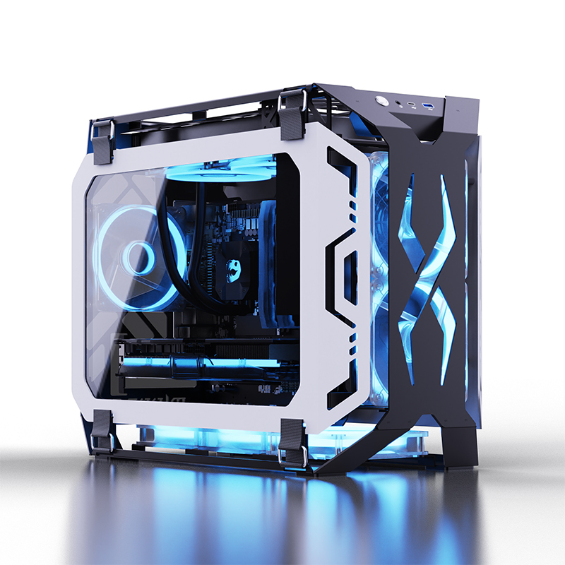 Case Fan - เคสคอมพิวเตอร์ Lovingcool ดีไซน์ใหม่แบบเปิดโล่ง รองรับเมนบอร์ด Micro ATX