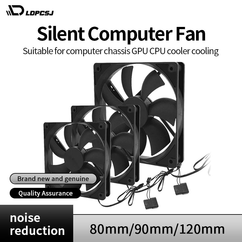 Gpu Cooler - 80 มม.90 มม.120 มม.พัดลมคอมพิวเตอร์เงียบพัดลม PC สําหรับคอมพิวเตอร์