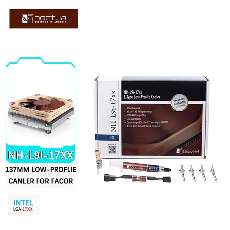 Air Cooler Cpu - Noctua NH-L9i-17xx 2 ความร้อนท่อบางCPU Cooler ITXขนาดเล็กลงความดันหม้อน้ําระบายความร้อนด้วยอากาศ