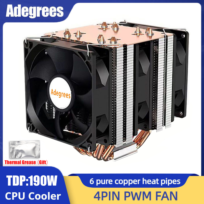 Cpu Heatsink - 6 ท่อความร้อน CPU Cooler 4Pin PWM