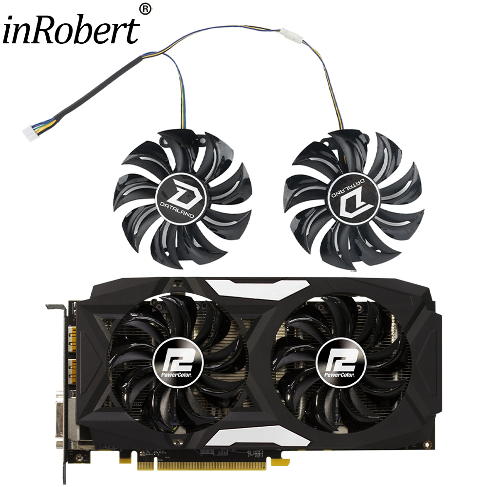 Gpu Cooler - GA91S2U สำหรับพาวเวอร์คัลเลอร์ เรดเดิล RX580 GPU คูลเลอร์