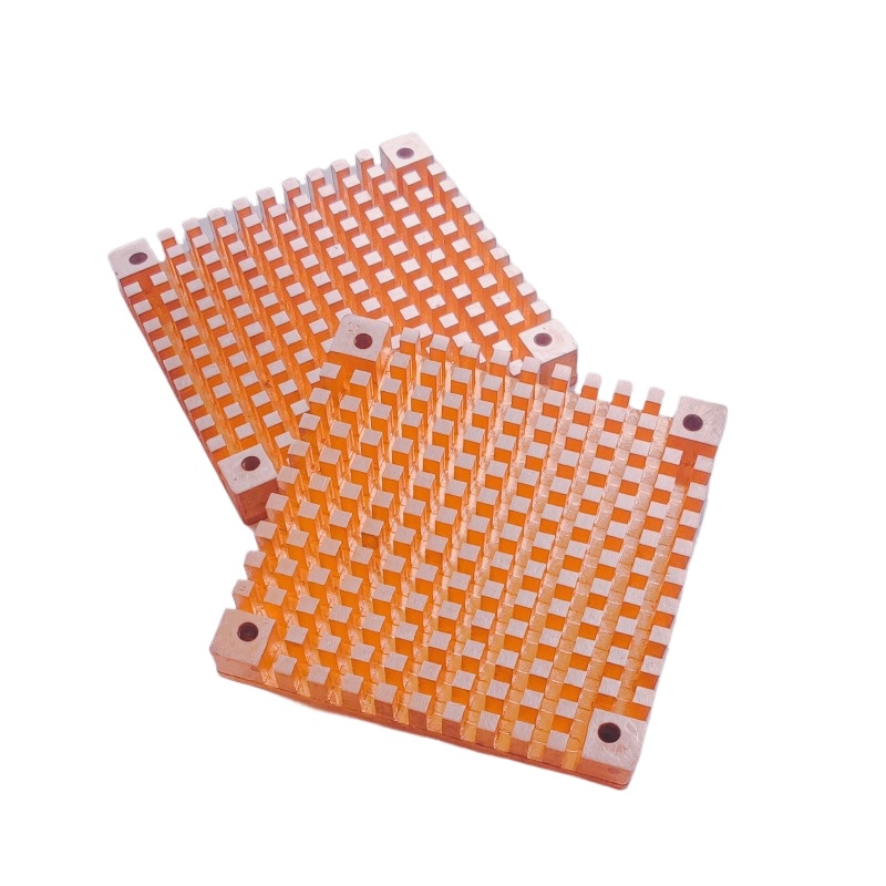 Heatsink - ฮีทซิงค์รุ่น 20-80 แบบพัดลม, ฮีทซิงค์สีม่วง, ชิประบายความร้อนสำหรับชิ้นส่วนอิเล็กทรอนิกส์, ทนทานและแข็งแรง,