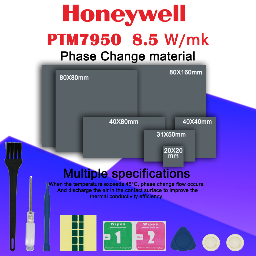 Thermal Paste - แผ่นเปลี่ยนเฟส Honeywell PTM7950 8.5W/mk วัสดุระบายความร้อนสำหรับแล็ปท็อป/ซีพียู/จีพียู ฮีทซิงค์