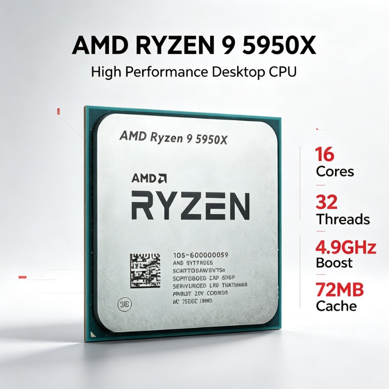 โปรเซสเซอร์ AMD Ryzen9 5950X 1 - Cpu Cooler บทวิจารณ์และราคา