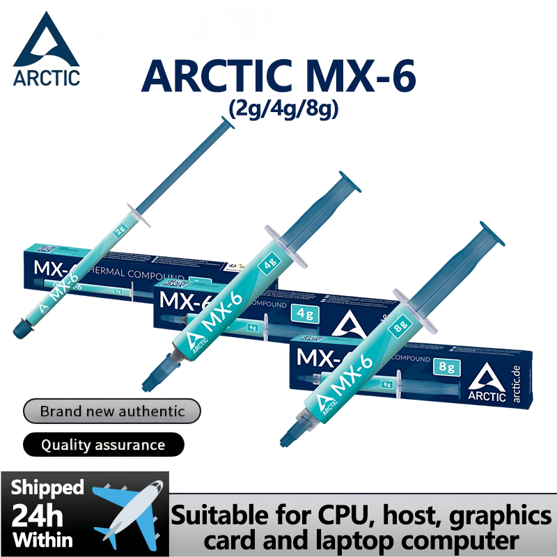 ARCTIC MX-6 (2g/4g/8g) ซิลิโคน - Thermal Paste บทวิจารณ์และราคา