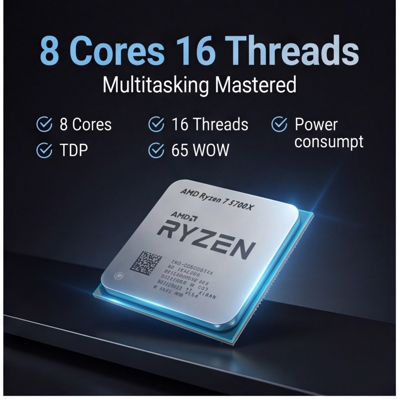 โปรเซสเซอร์ AMD Ryzen 7 5700X  - Cpu Fan บทวิจารณ์และราคา