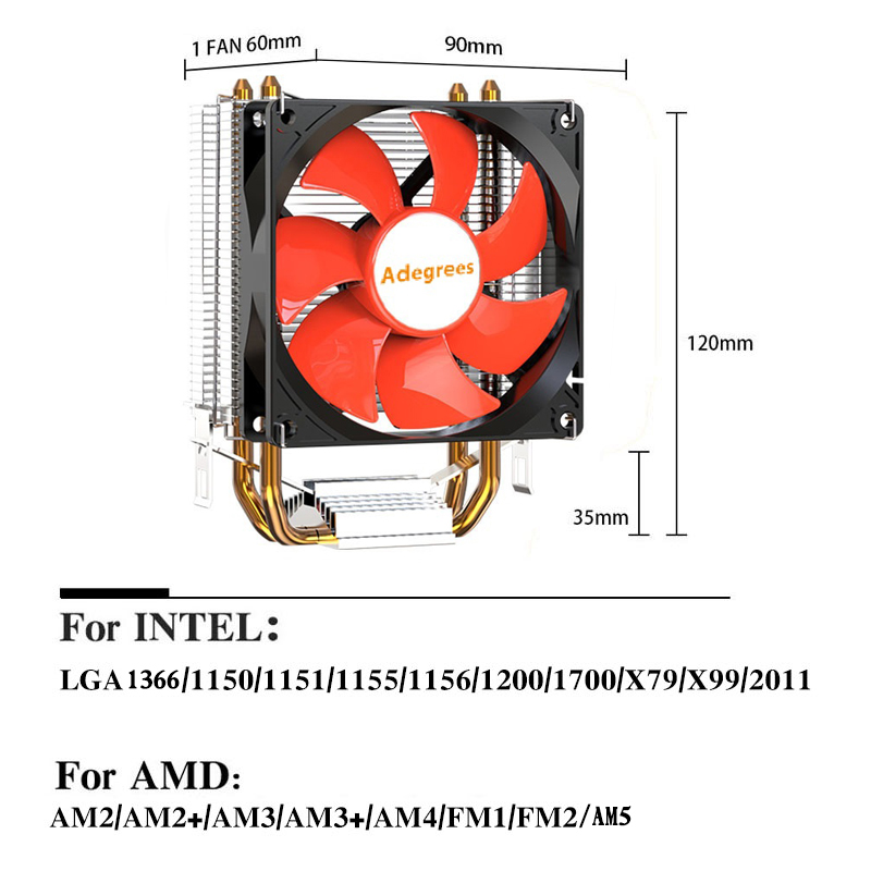 X99 CPU Air Cooler โปรเซสเซอร์ - Air Cooler Cpu บทวิจารณ์และราคา