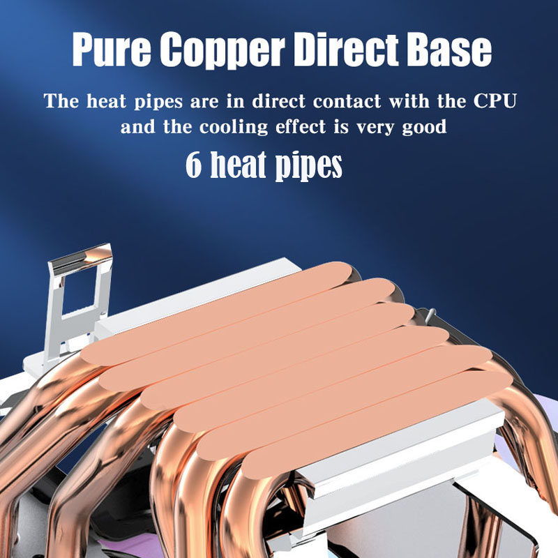 6 ท่อความร้อน CPU Cooler 4Pin  - Cpu Heatsink บทวิจารณ์และราคา