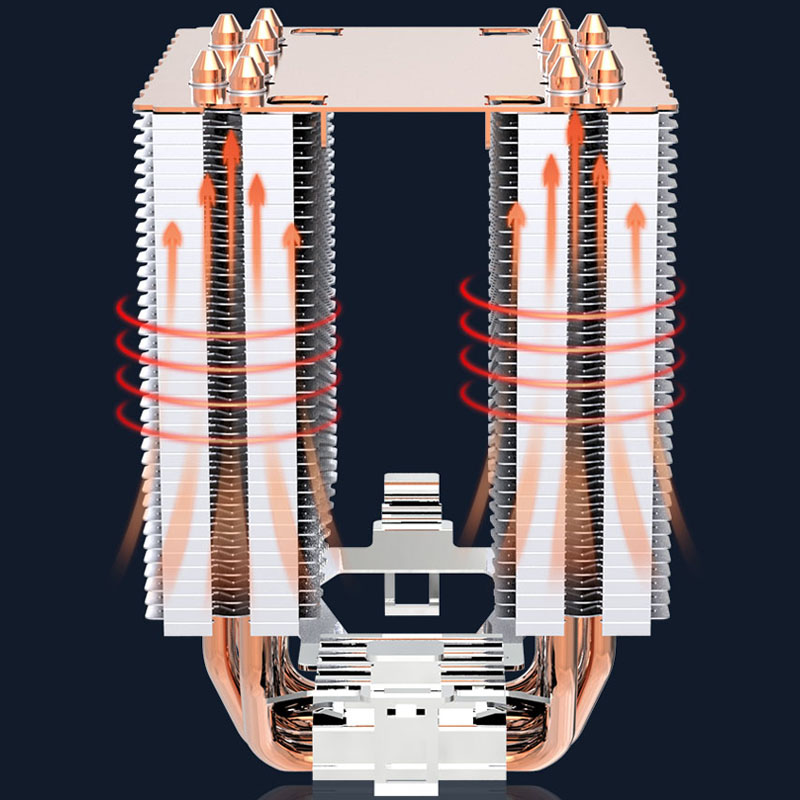 6 ท่อความร้อน CPU Cooler 4Pin  - Cpu Heatsink บทวิจารณ์และราคา
