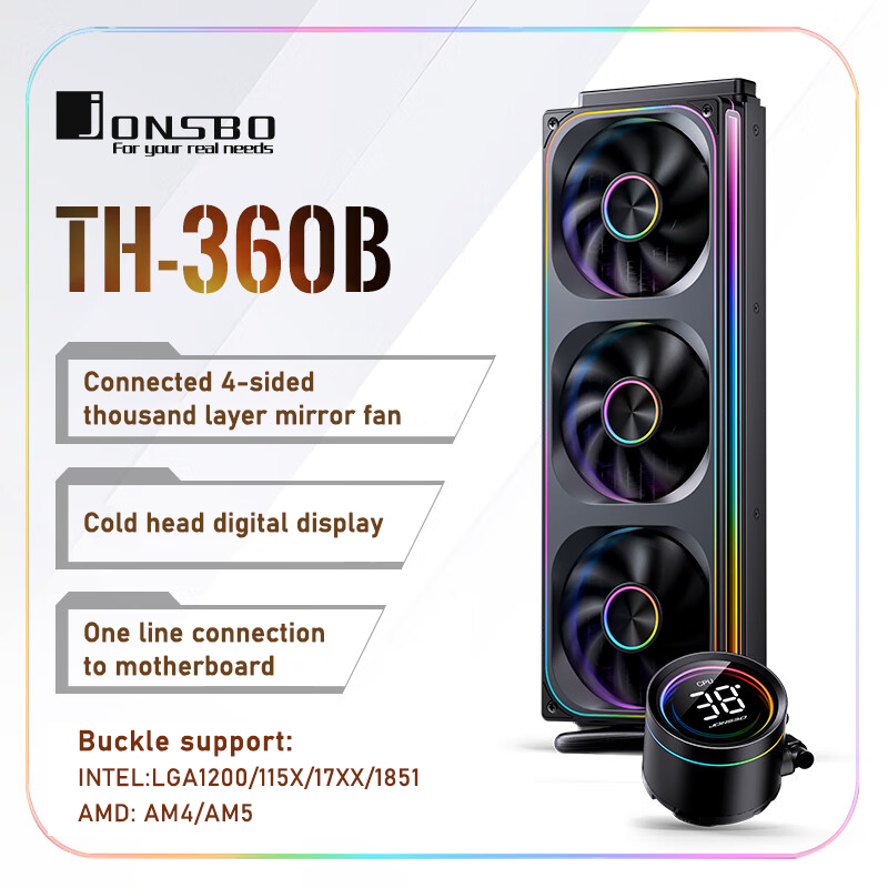 Jonsbo TH-360 AIO CPU Liquid C - Aio Liquid Cooler บทวิจารณ์และราคา