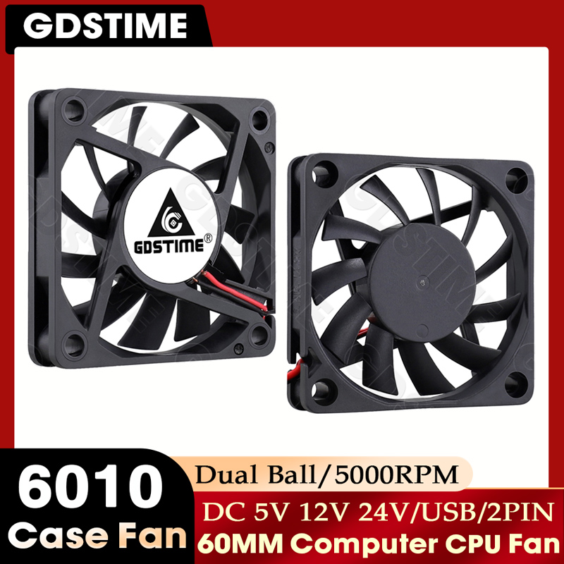 พัดลม GDSTIME ขนาด 60 มม. 24V  - Gpu Cooler บทวิจารณ์และราคา