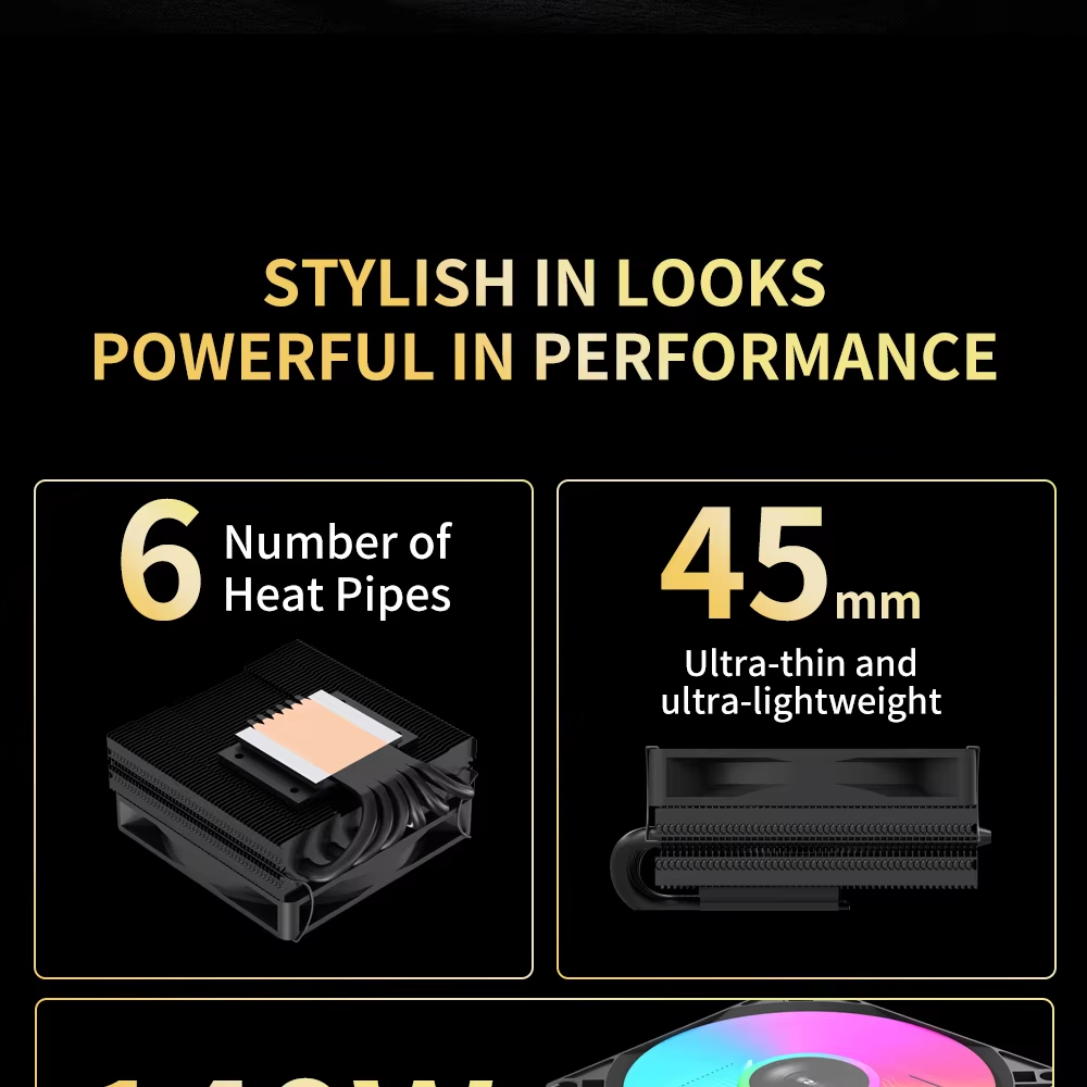 UPSIREN ITX90V6 X45 คูลเลอร์ระ - Cpu Heatsink บทวิจารณ์และราคา