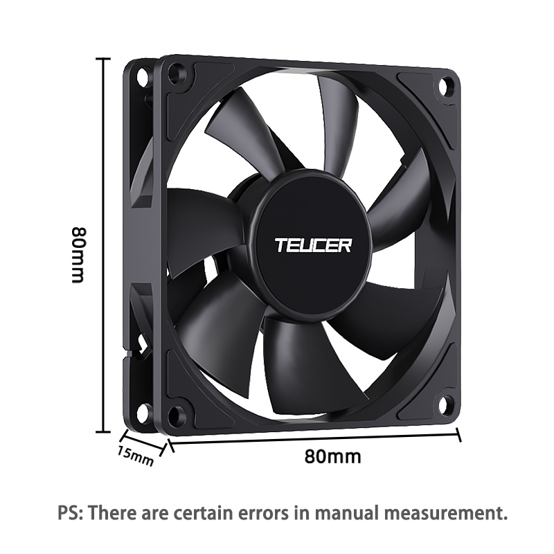 Teucer UT-8015 8 ซม.พัดลมแชสซี - Gpu Cooler บทวิจารณ์และราคา